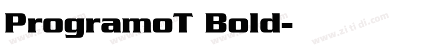 ProgramoT Bold字体转换